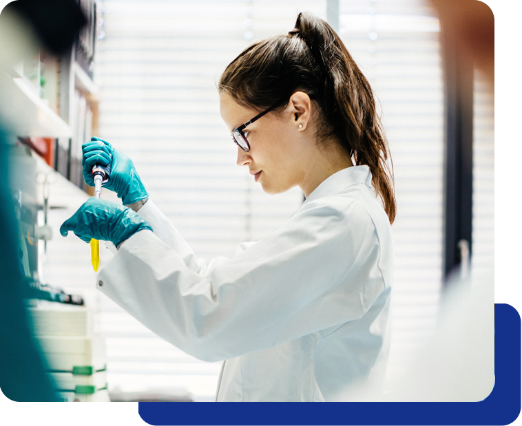 scientist-working A laboratory technician working.