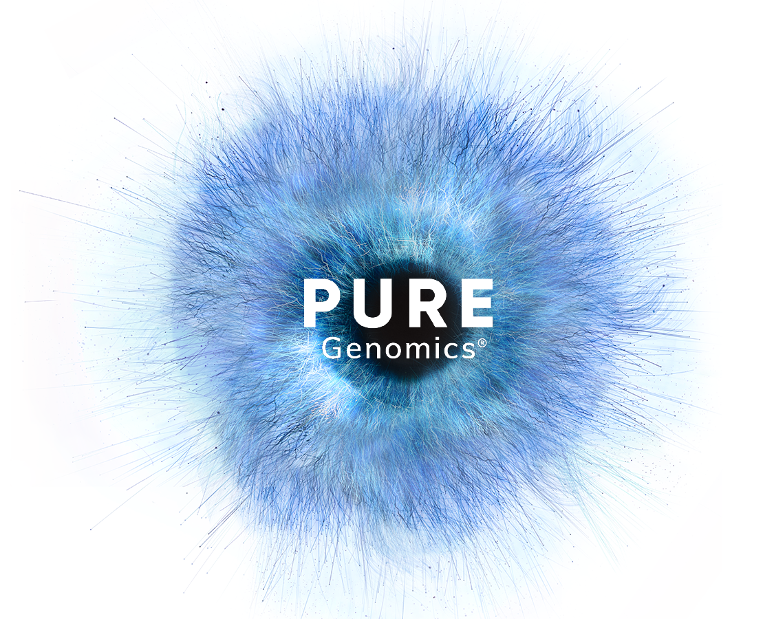 Pure Genomics Pure Genomics in a colorful background