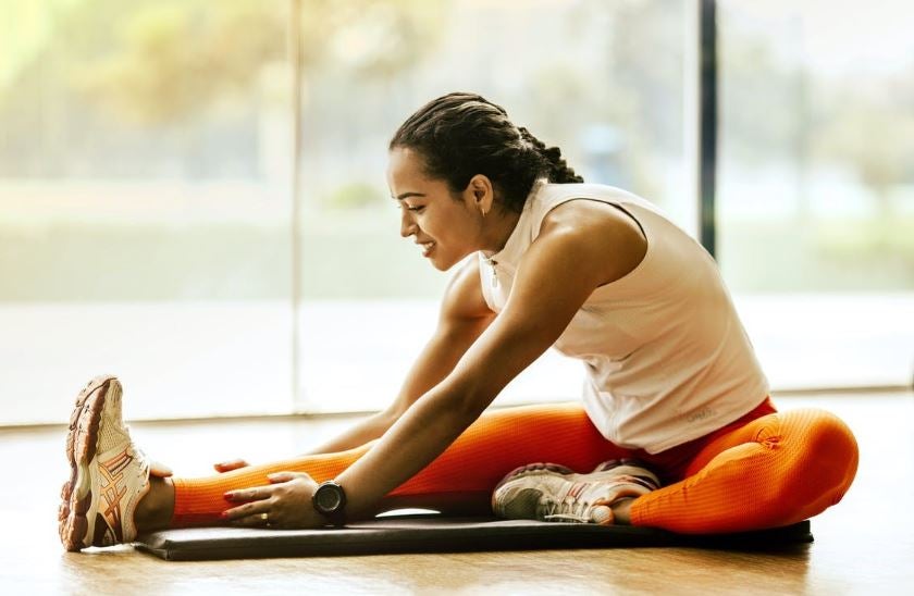 Women stretching at the gym