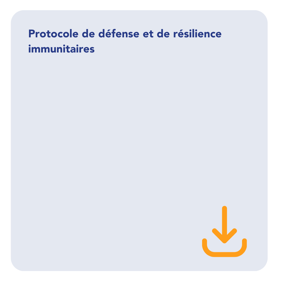 protocole de defense et de resilience immunitaires card