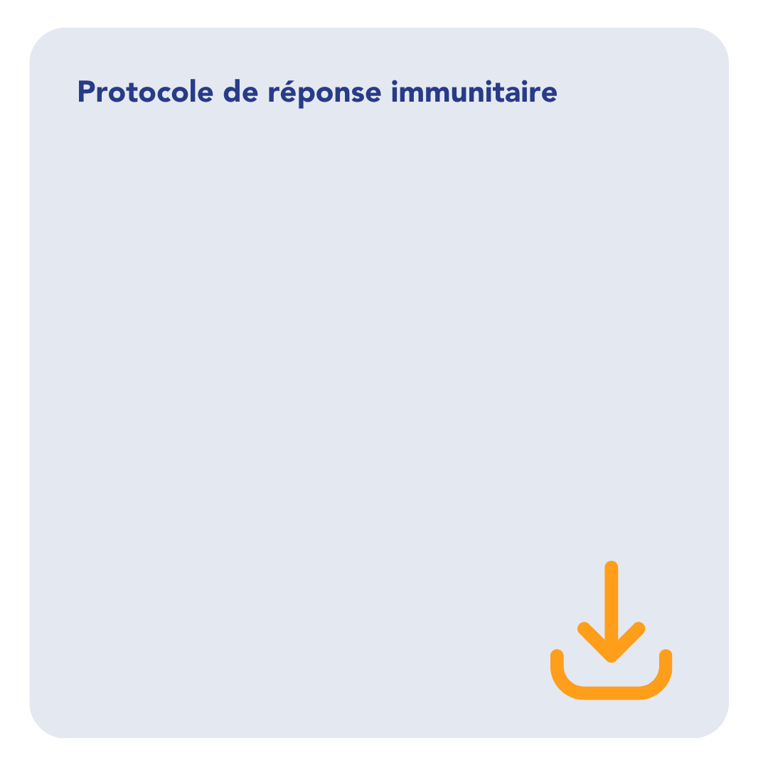 protocole de reponse immunitaire