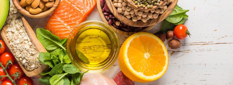 Salmon, Chicken, Nuts, Fruits, Veggies, Beans and Lentils