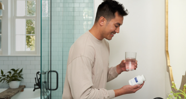 A man taking Pure Encapsulations supplements