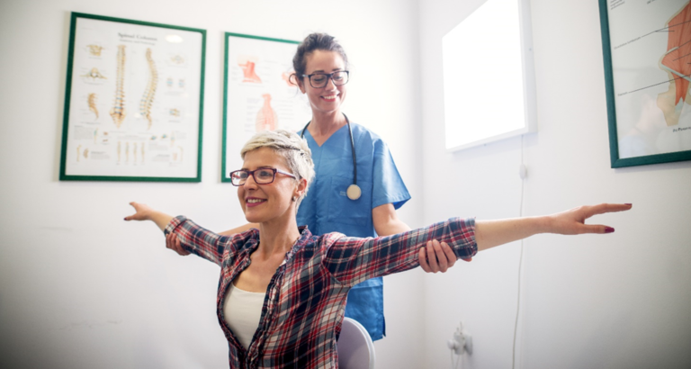 Women visiting a doctor